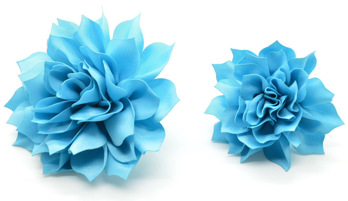Turquoise Blue Fluffy Flower