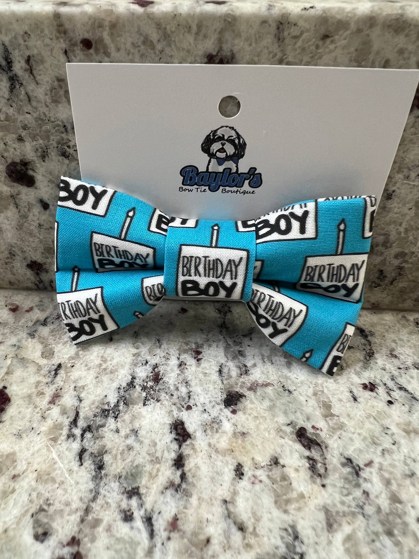 Birthday Boy Pet Bow Tie, Birthday dog bow tie