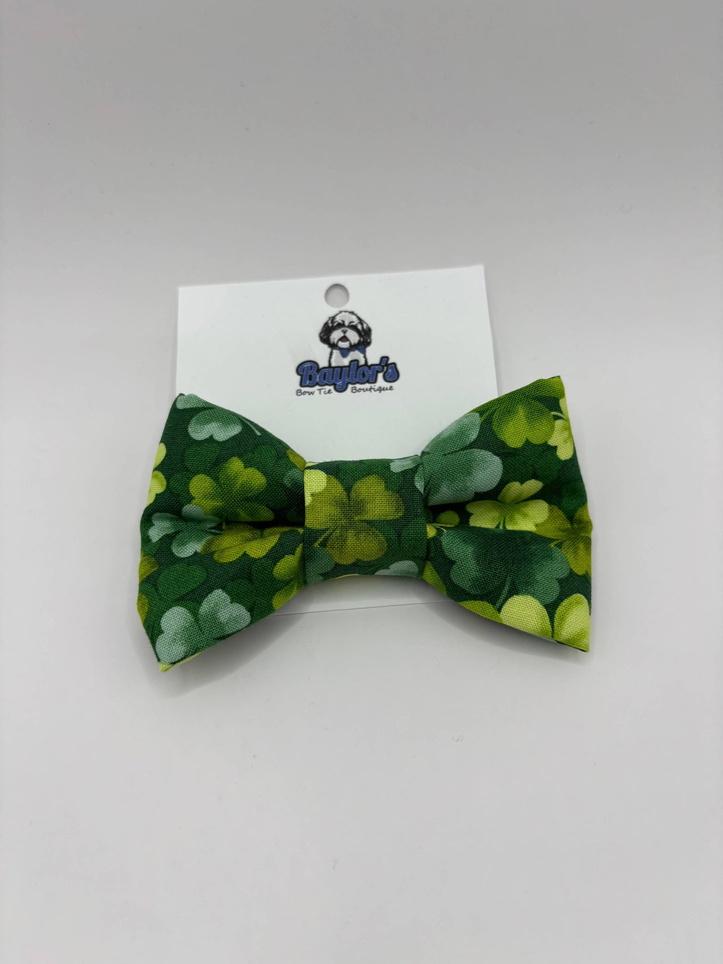 Shamrock Dog Bow Tie, St. Patrick’s Day