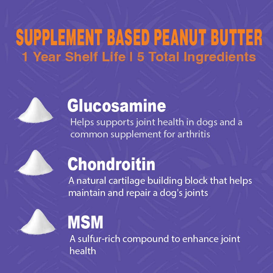 8oz Senior Dog Peanut Butter Squeeze Pack