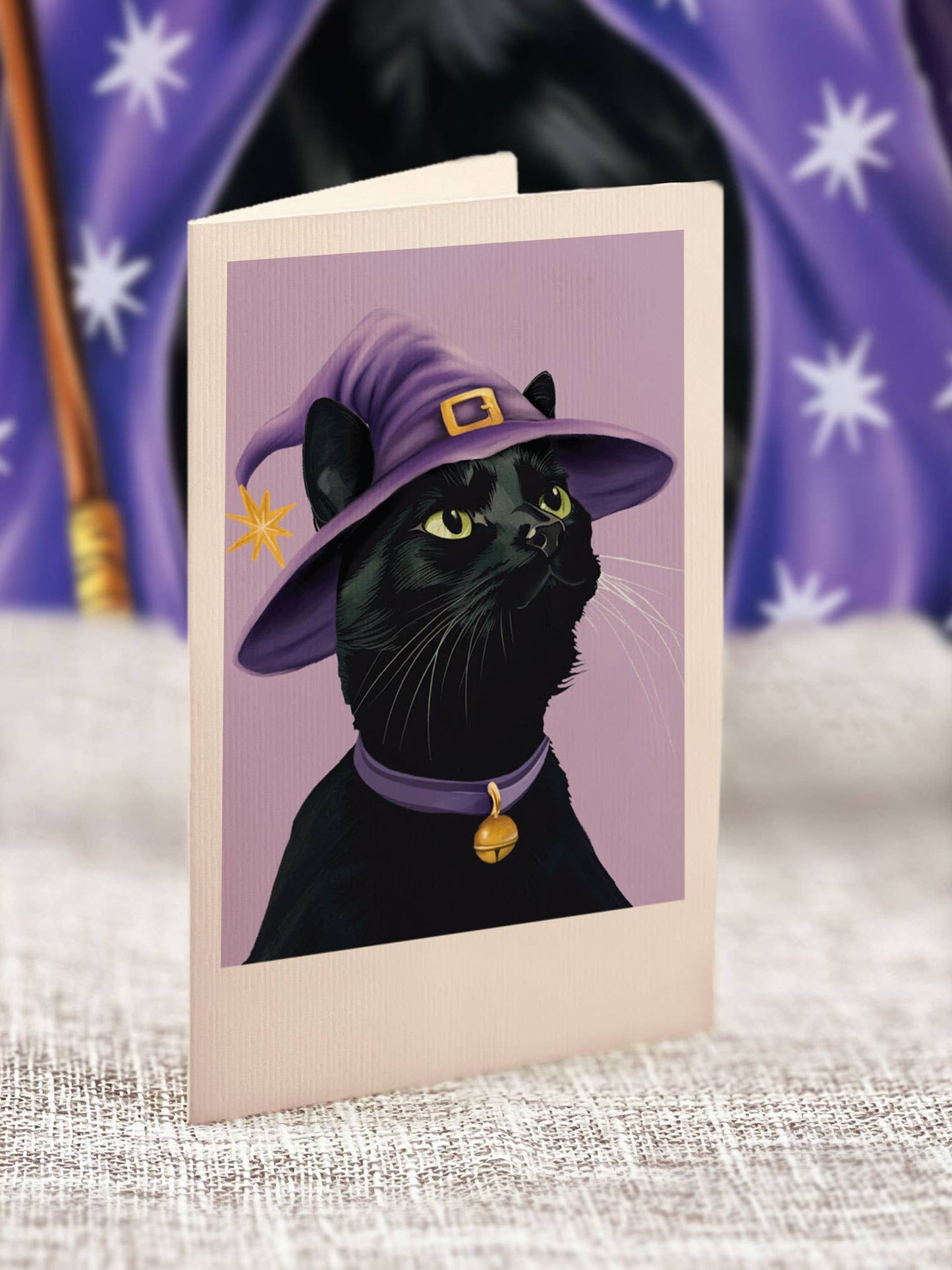 Mini Halloween Cat (10 Mini Pop-up Greeting Cards)