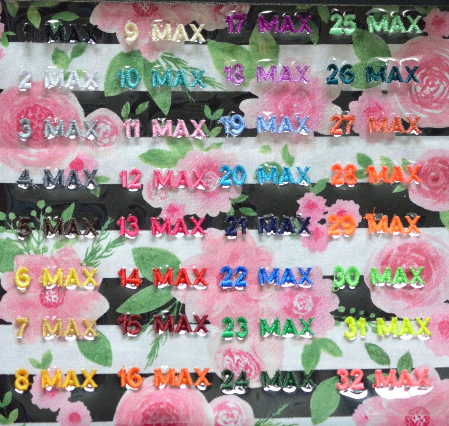 Pink Flowers Stripe