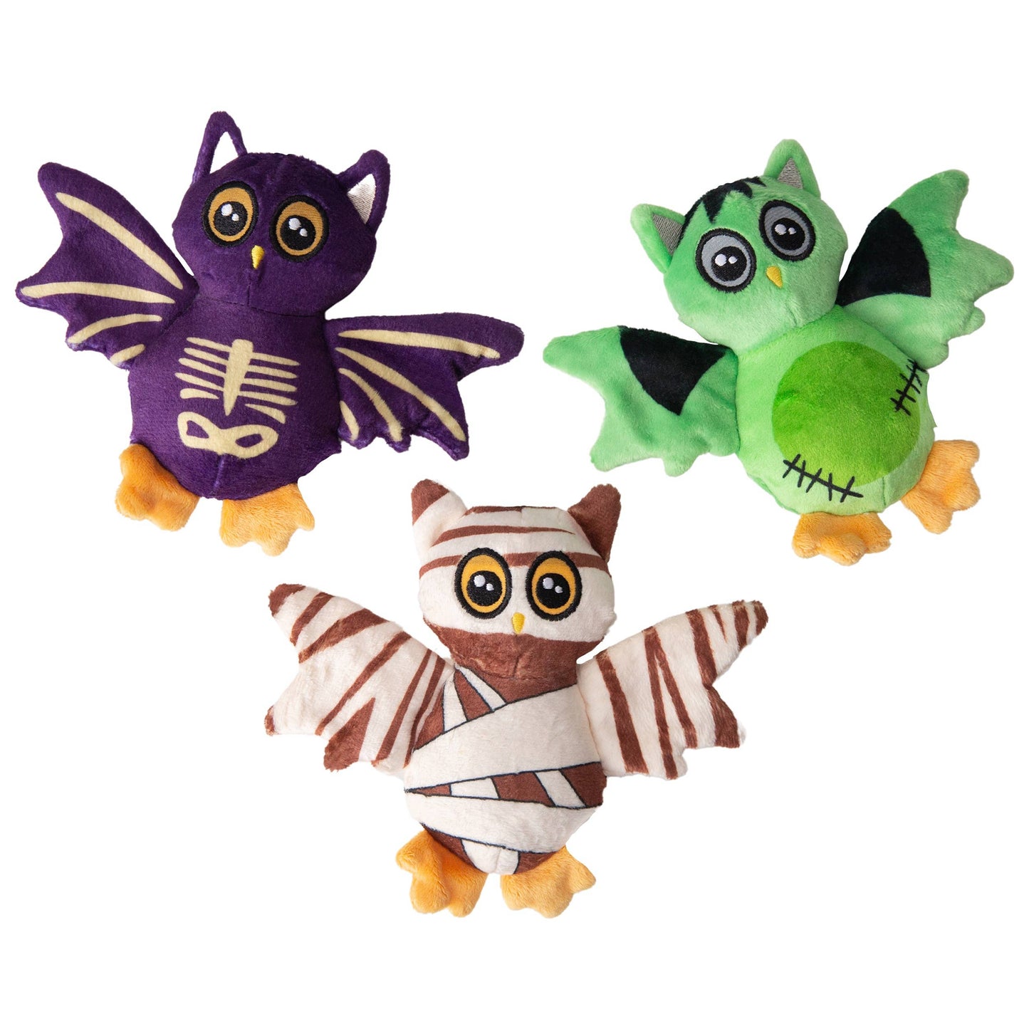 SnugArooz Baby Skel-E-Bat Plush Dog Toy