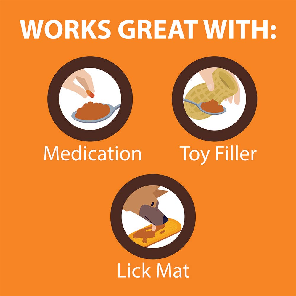 8oz Senior Dog Peanut Butter Squeeze Pack