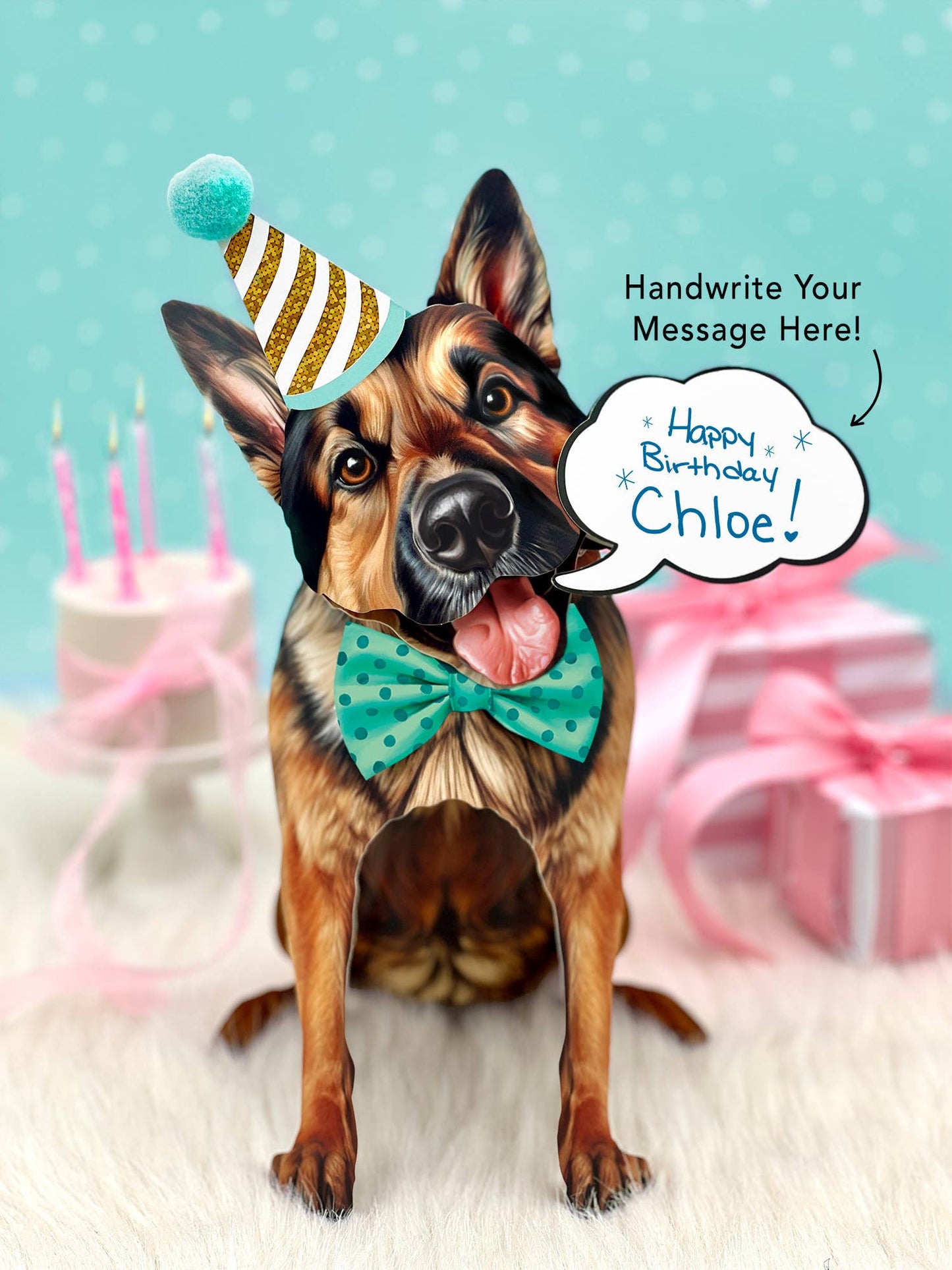 German Shepherd (6 Pop-up Greeting Cards)
