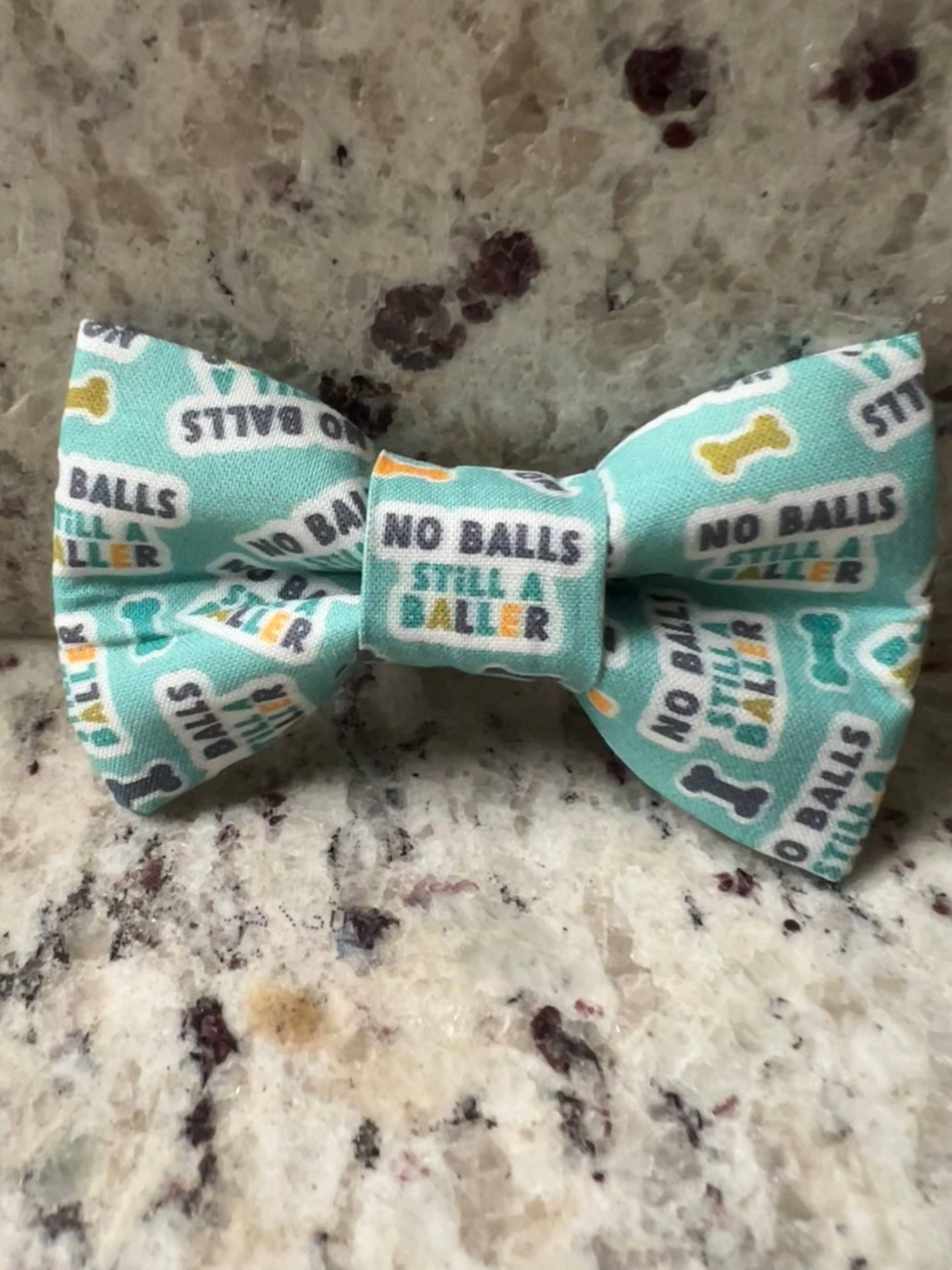 No balls still a baller Pet Bow Tie, funny dog bow tie