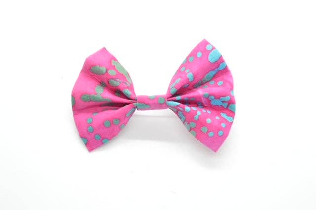 Pink Batik Bow Tie