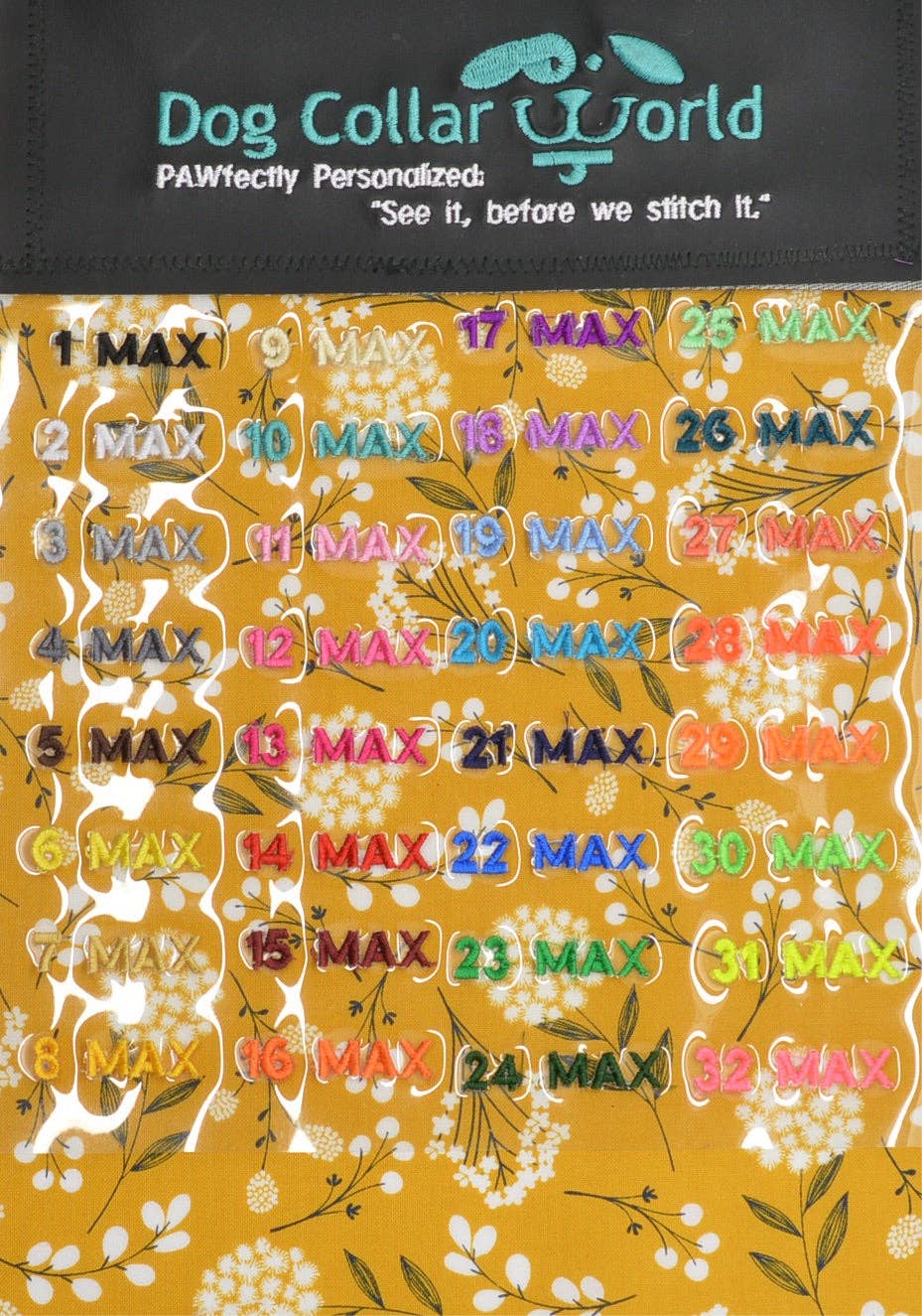 Mustard Floral Collar