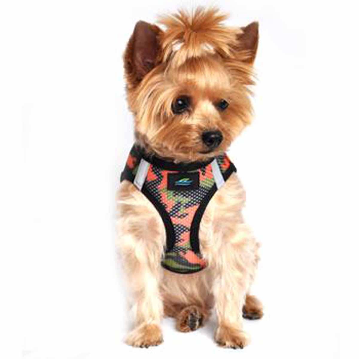 American River Camouflage Dog Harness - Orange Camo