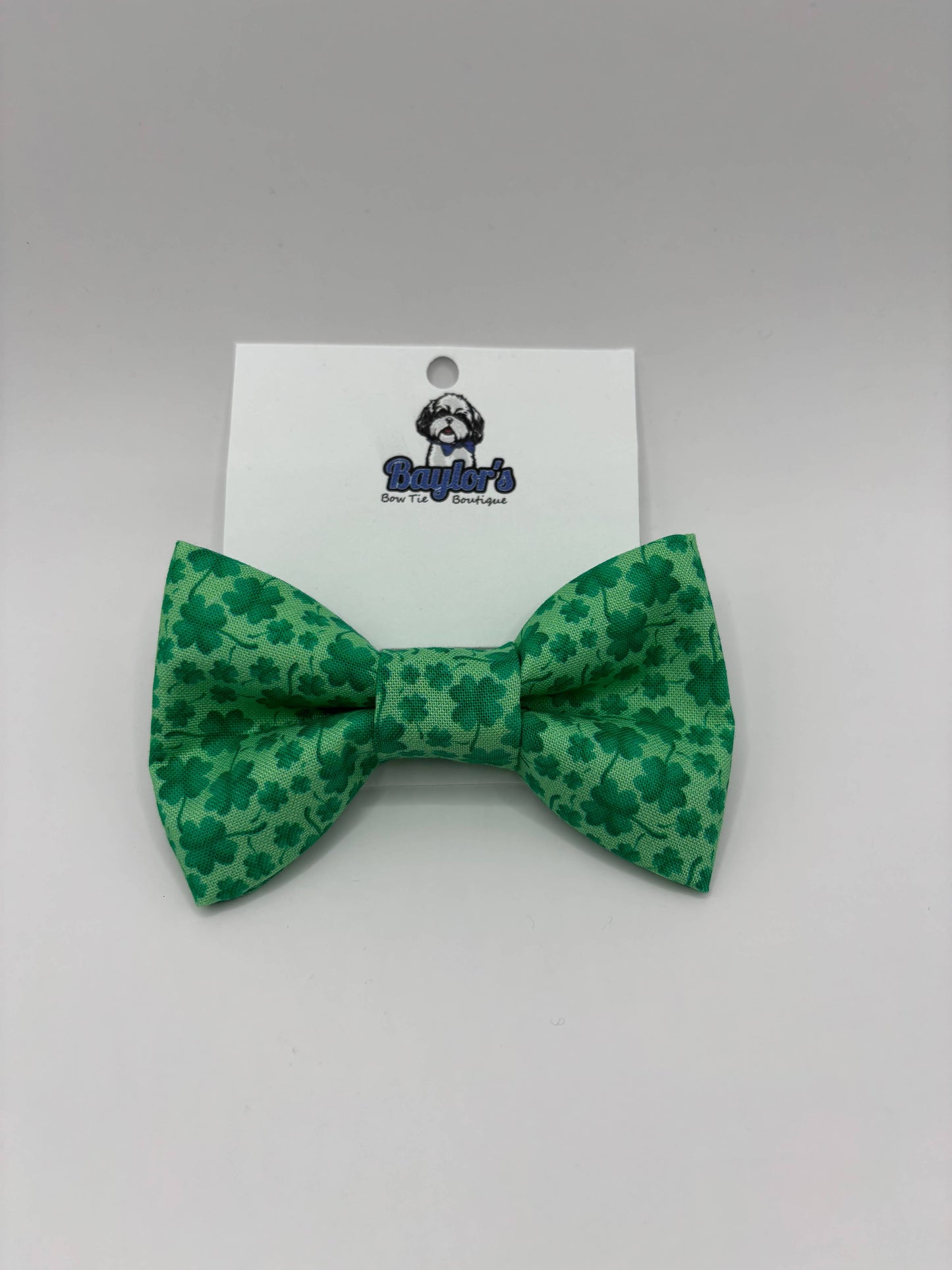 Shamrock Dog Bow Tie, St. Patrick’s Day