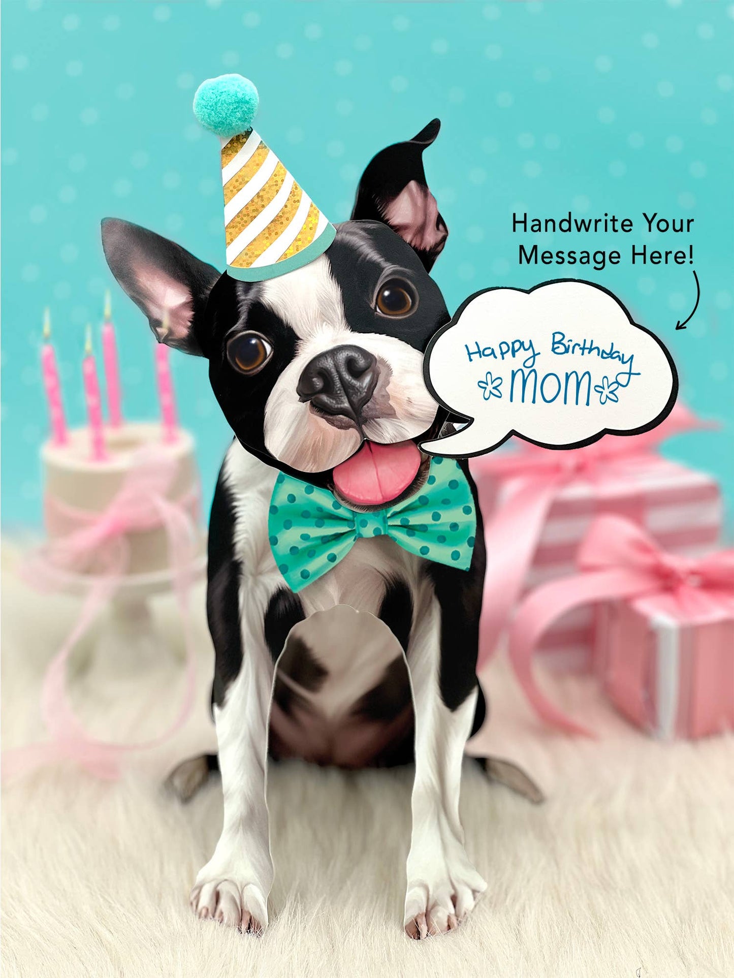 Boston Terrier (6 Pop-up Greeting Cards)