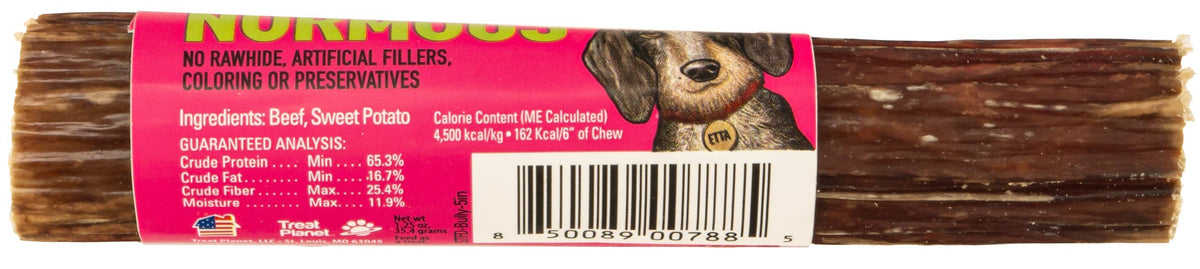 Etta Says! Esophagus Stuffed Bully Sticks Dog Chew 5in 20ct