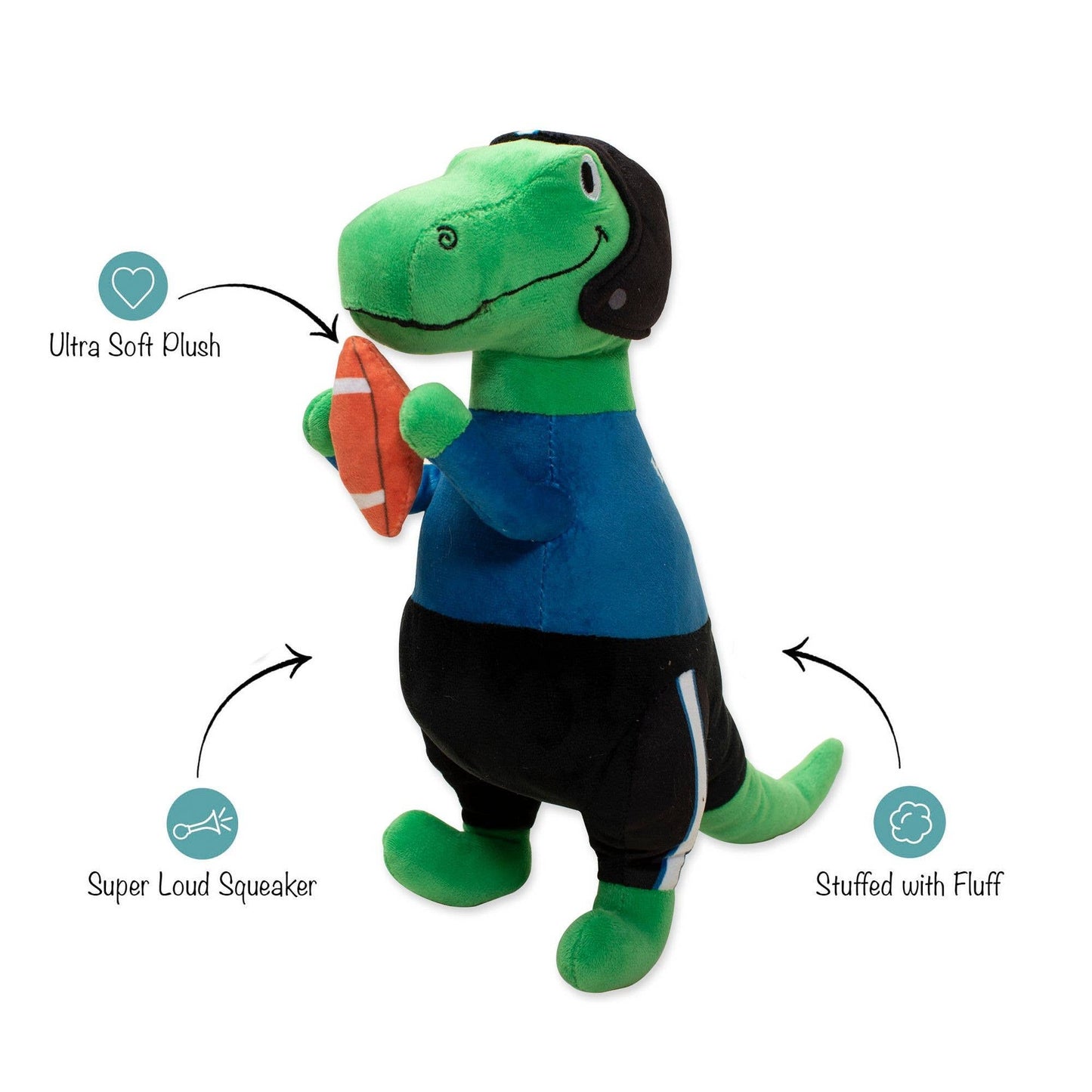 Plush Dog Toy - Hustle, Hit, Never Quit