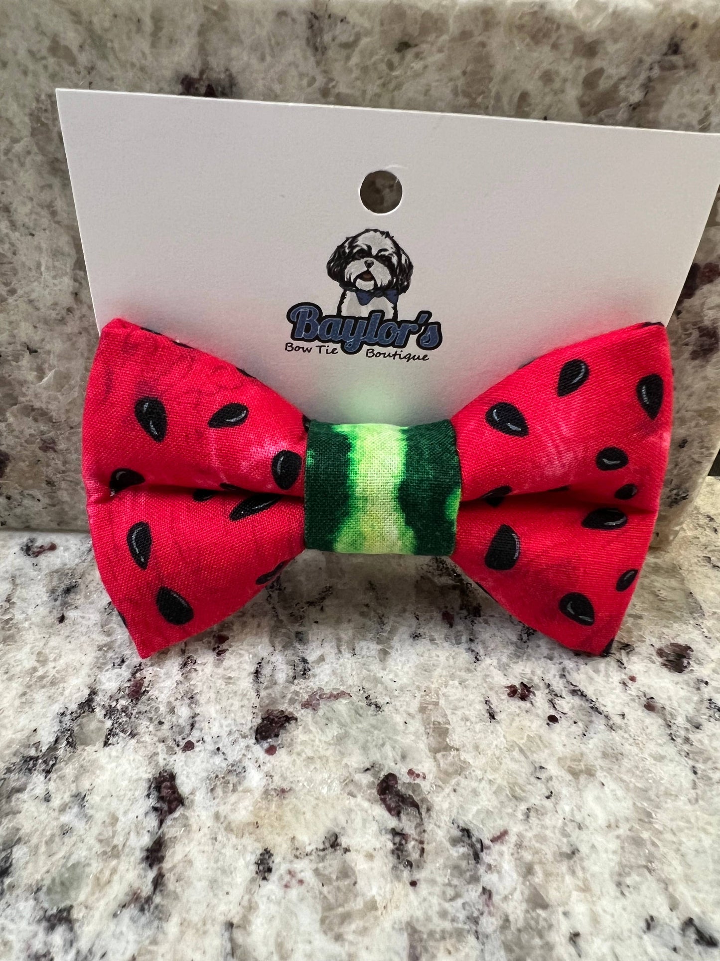 Watermelon dog Bow Tie, summer dog bow tie
