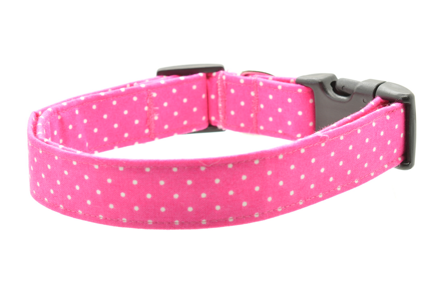 Pink Pin Dot Collar