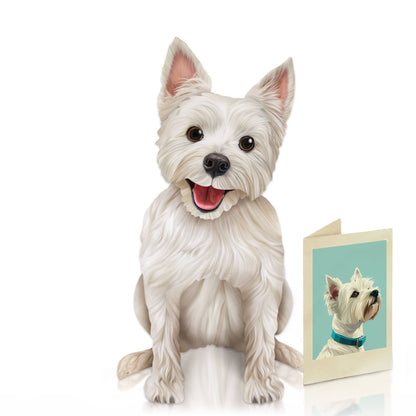 Westie (6 Pop-up Greeting Cards)