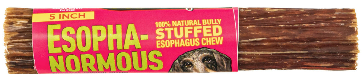Etta Says! Esophagus Stuffed Bully Sticks Dog Chew 5in 20ct