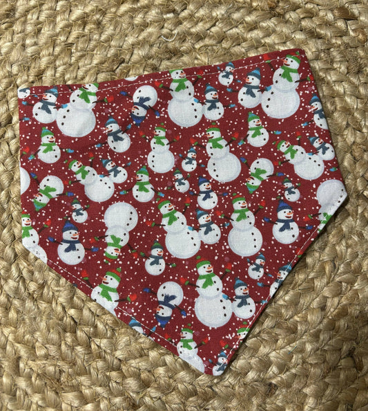 Snowman Dog bandana 