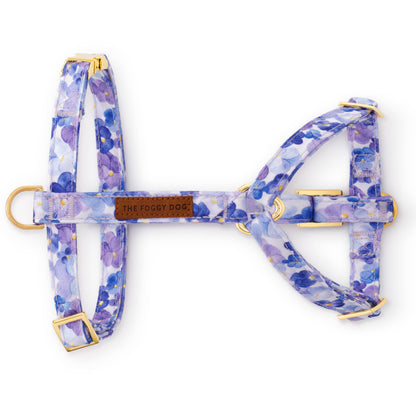 Pressed Pansies Spring Dog Harness
