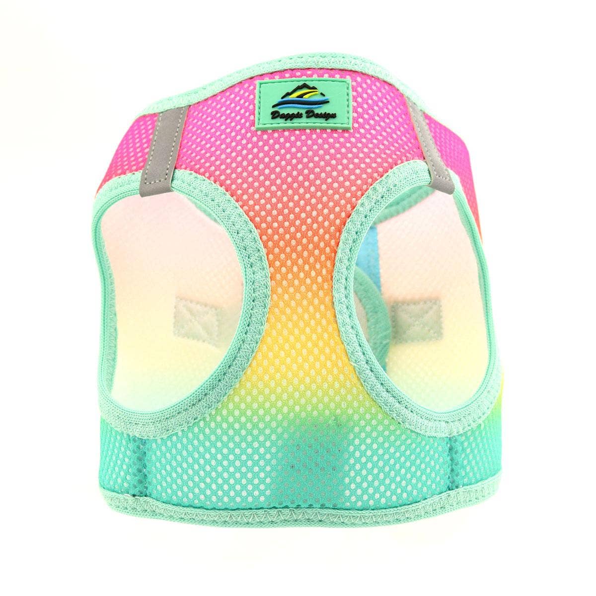 American River Ombre Dog Harness - Beach Party