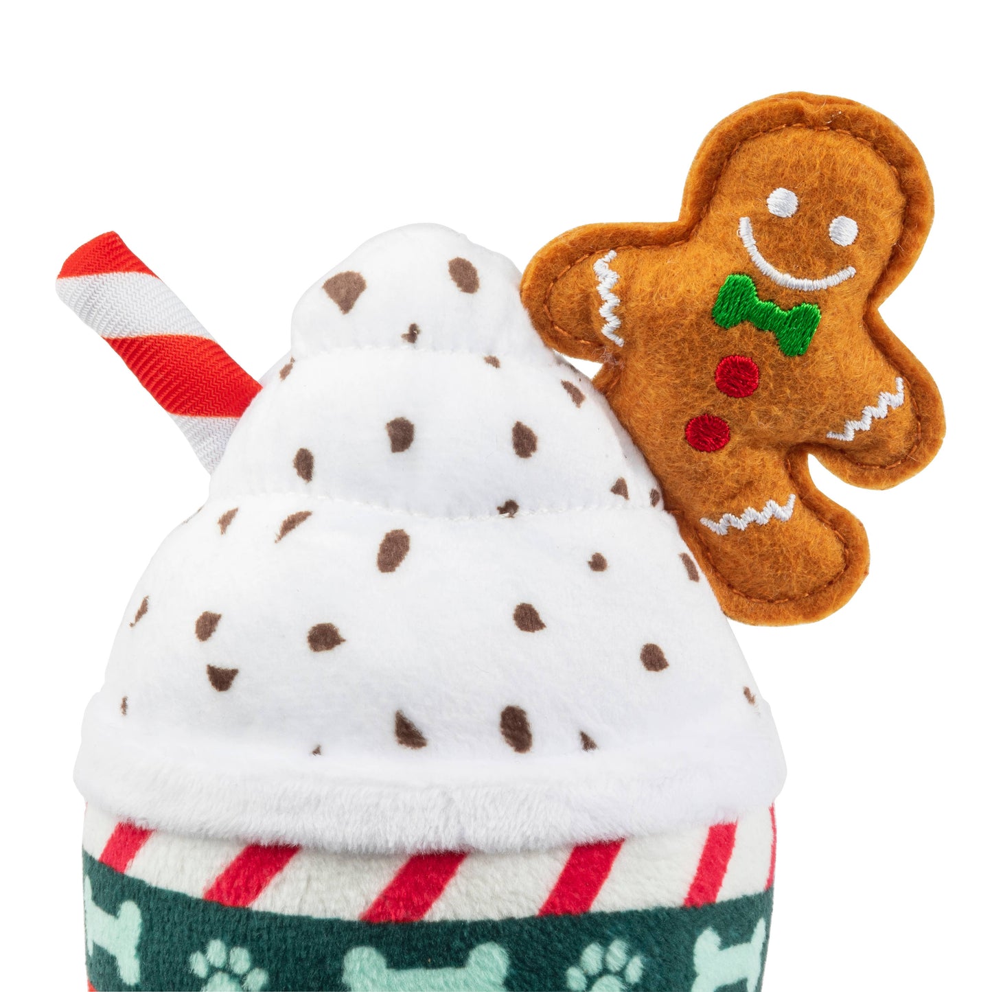 Starbarks Ginger Bark Latte Christmas Dog Toy