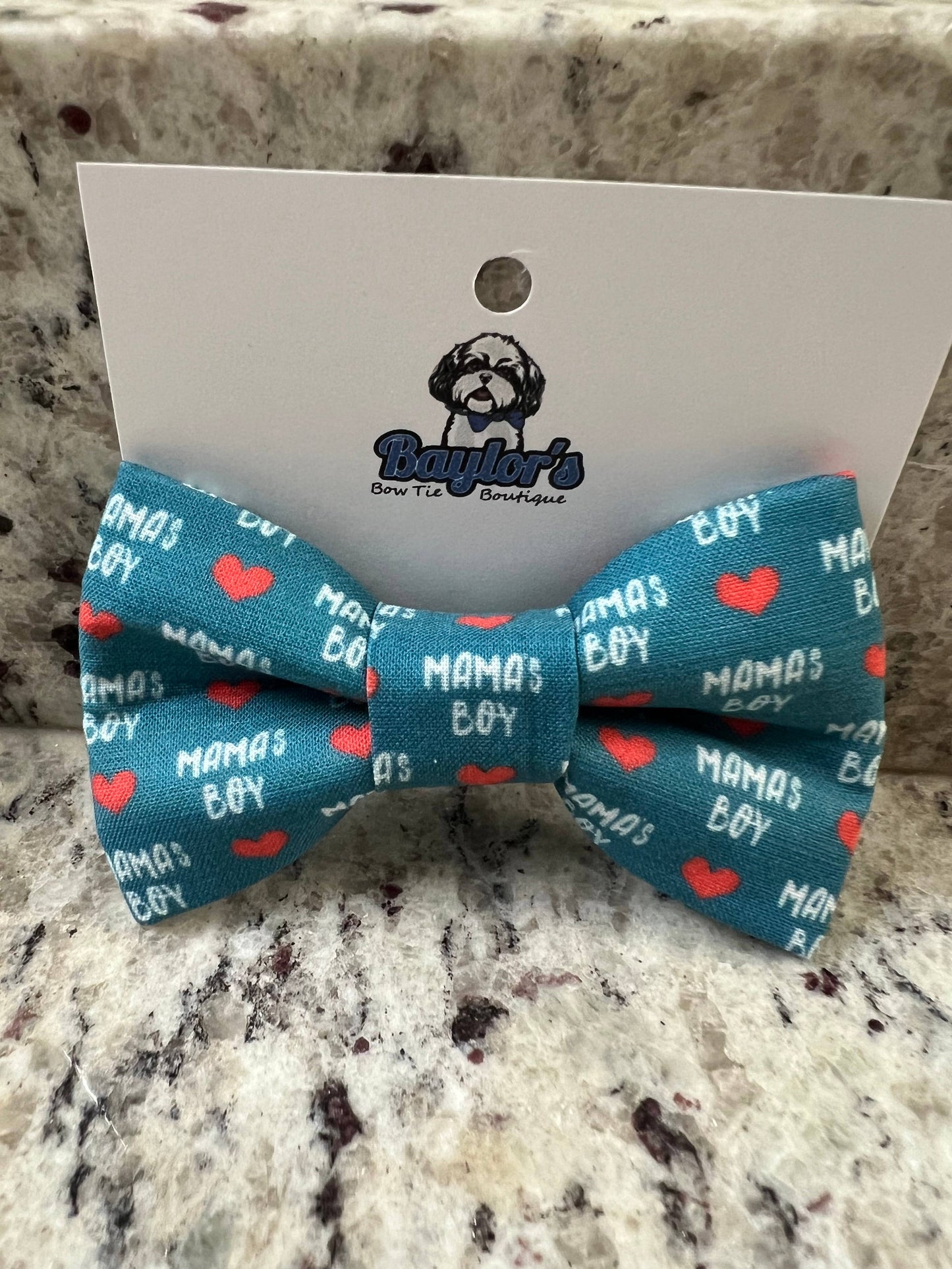 Mamas Boy Pet Bow Tie, Cute dog bow tie