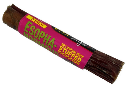 Etta Says! Esophagus Stuffed Bully Sticks Dog Chew 5in 20ct