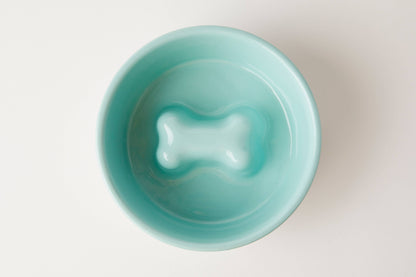 Bone Slow Feeder Bowl Teal (Large)