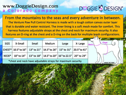 Venture Paw Dog Harness - Mountain Lake