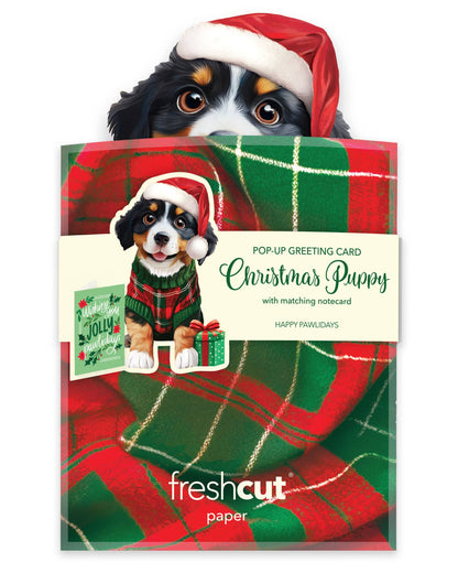Mini Christmas Puppy (10 Mini Pop-up Greeting Cards)
