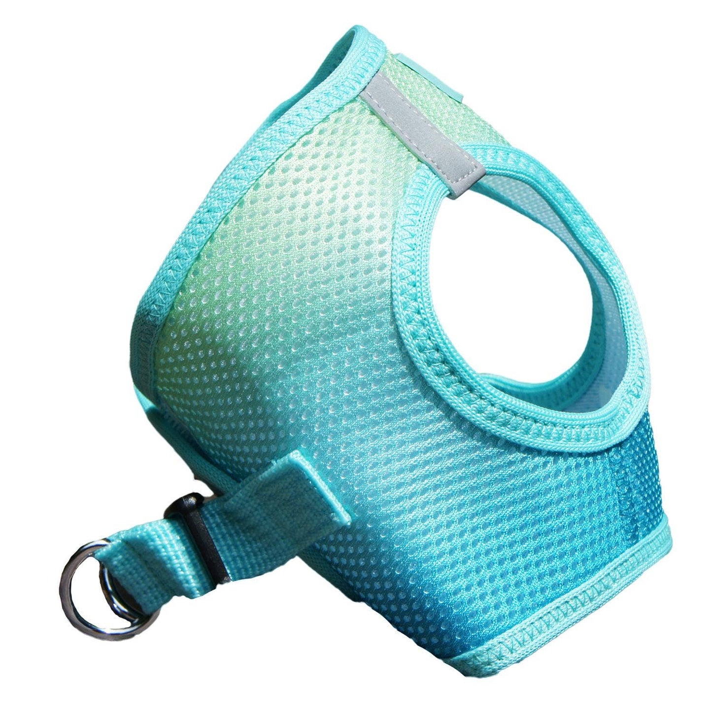 American River Ombre Dog Harness - Aruba Blue