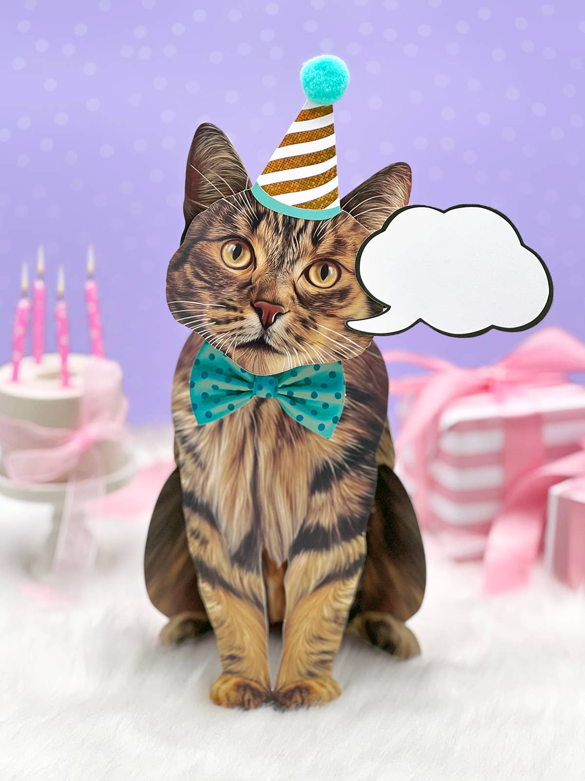 Brown Tabby (6 Pop-up Greeting Cards)