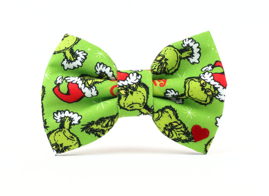 Grinch Bow Tie Collar Attachment