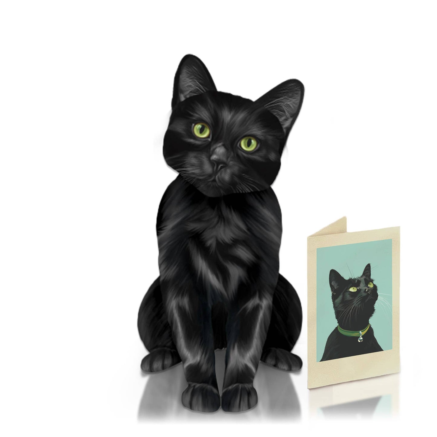 Black Cat (6 Pop-up Greeting Cards)
