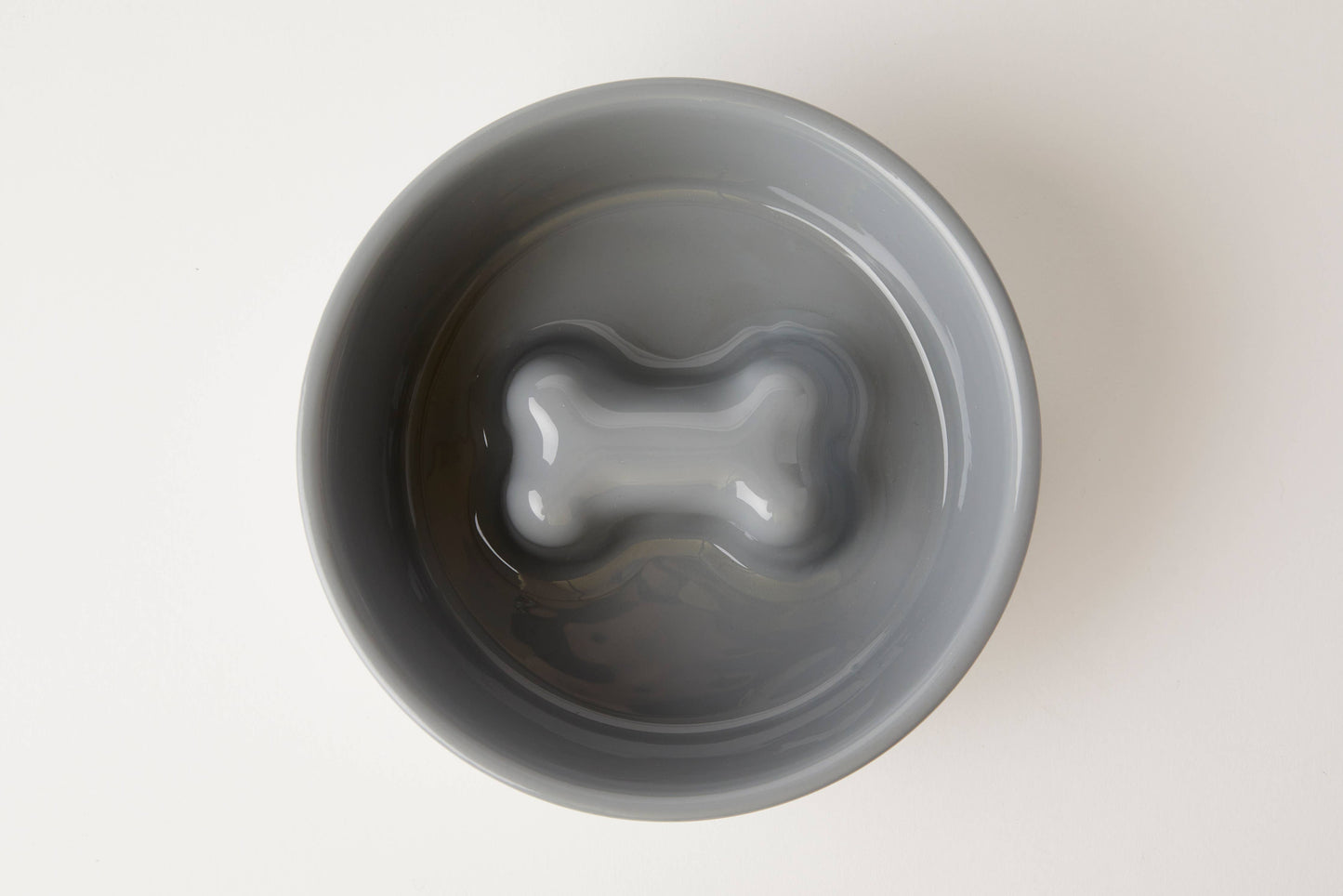 Bone Slow Feeder Bowl Grey (Small)