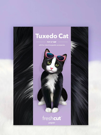Tuxedo Cat (6 Pop-up Greeting Cards)