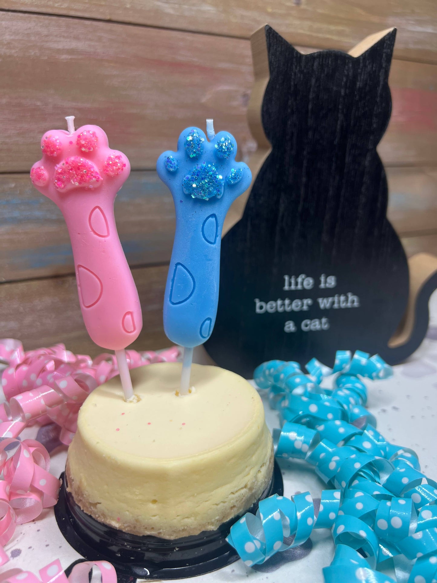 Cat Birthday Party Candle | Kitty Celebration Candle