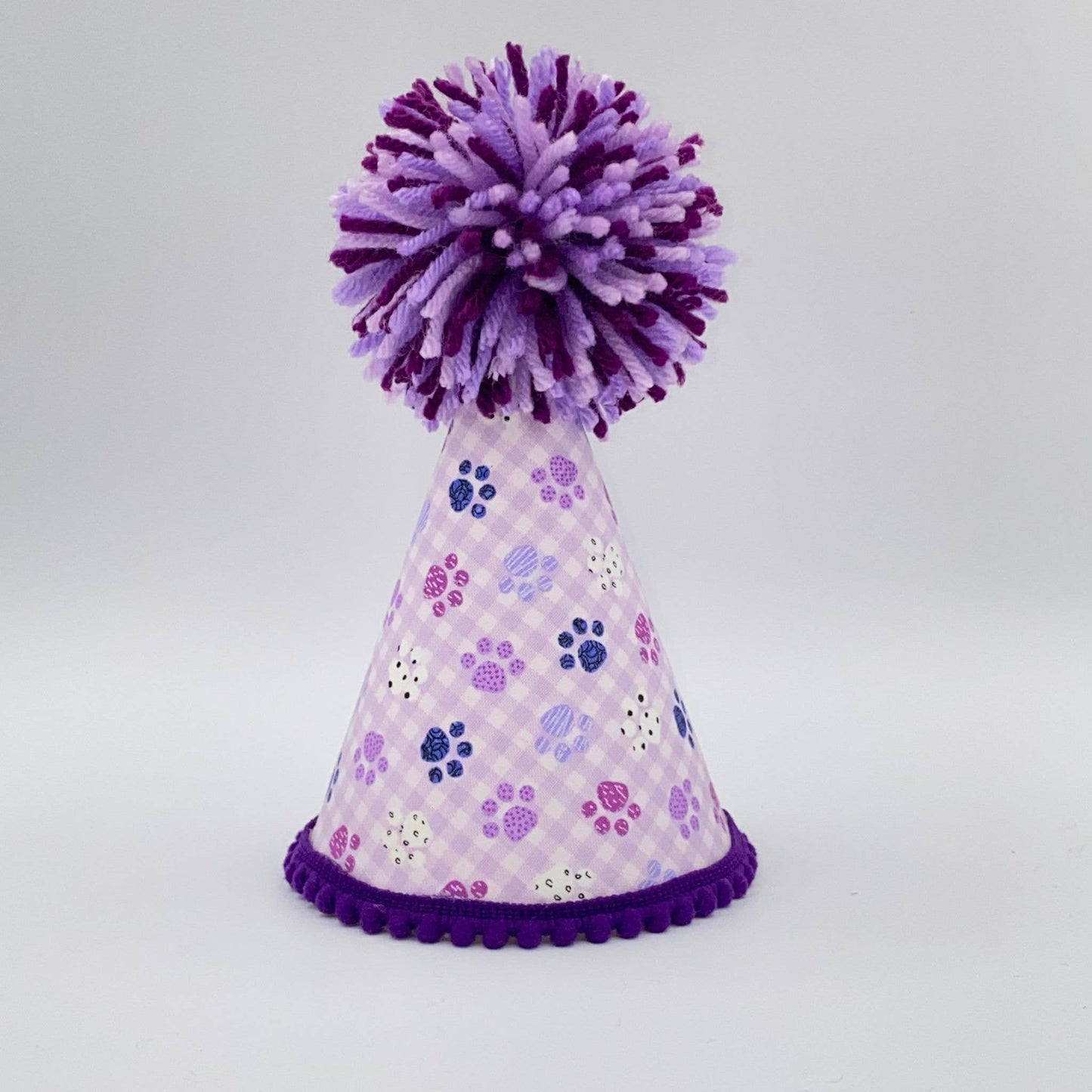 Purple Paw Party Hat