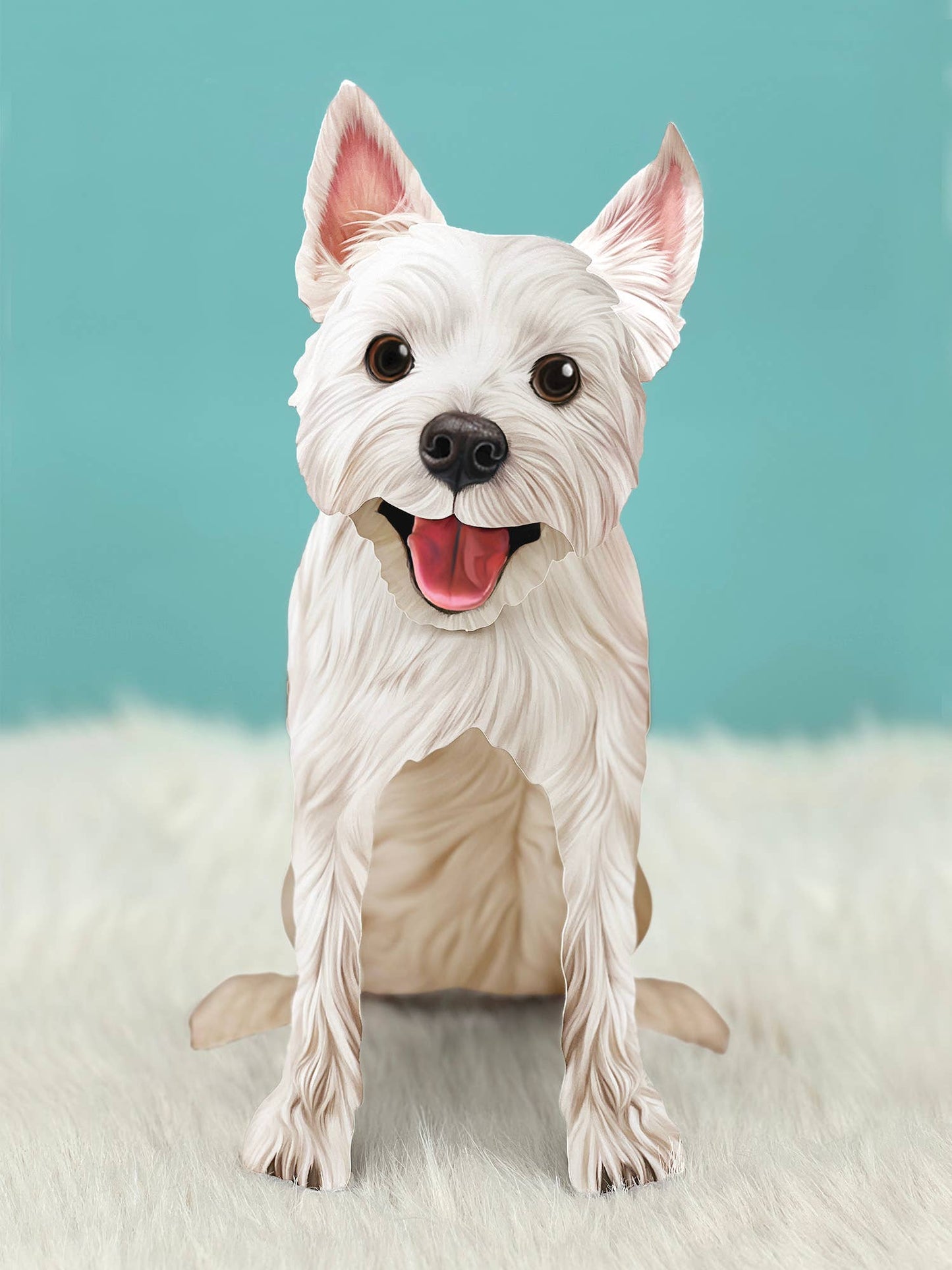 Westie (6 Pop-up Greeting Cards)