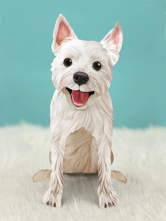 Westie (6 Pop-up Greeting Cards)
