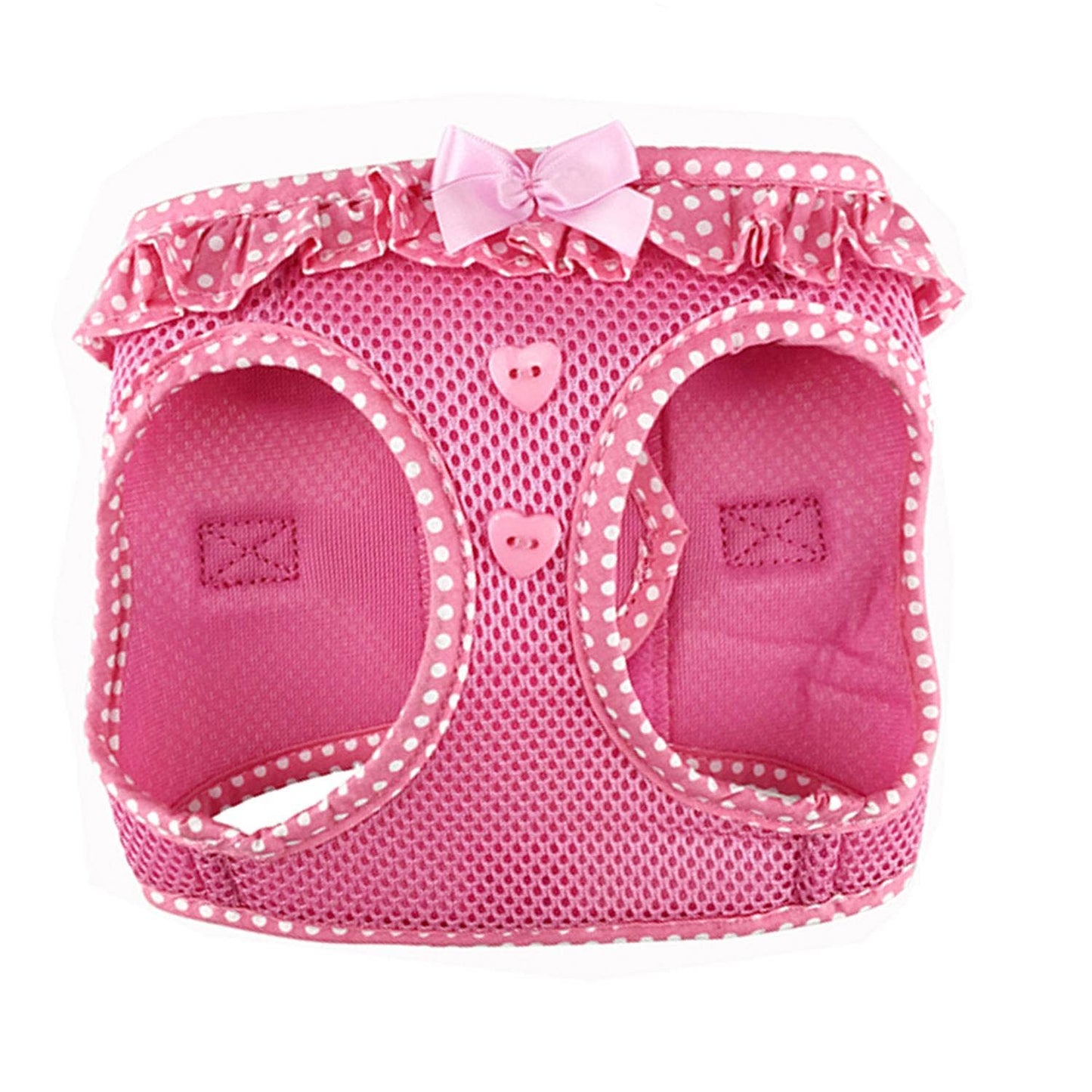 American River Polka Dot Dog Harness - Pink