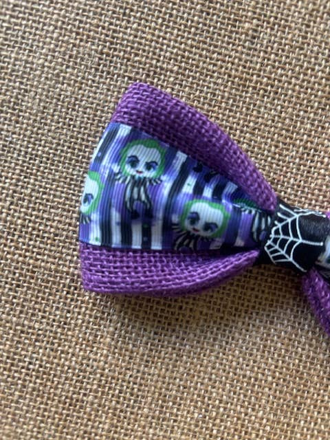 Beetlejuice on Purple Burlap