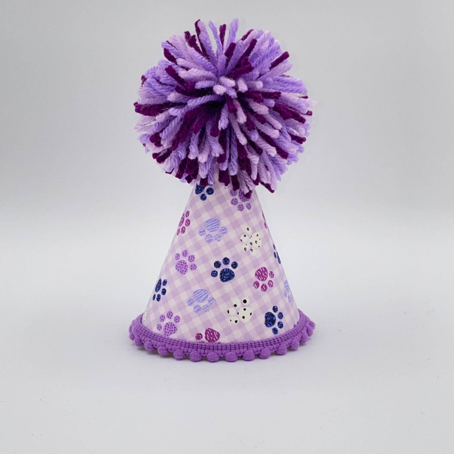 Purple Paw Party Hat