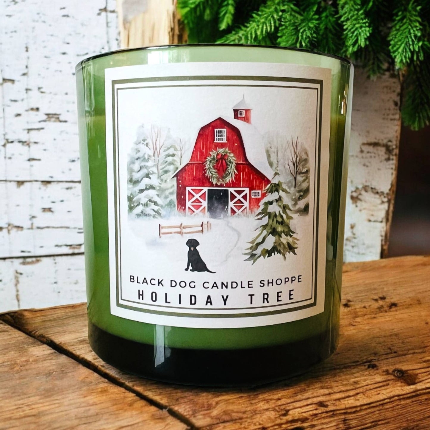 Holiday Tree Double Wick Large Candle 