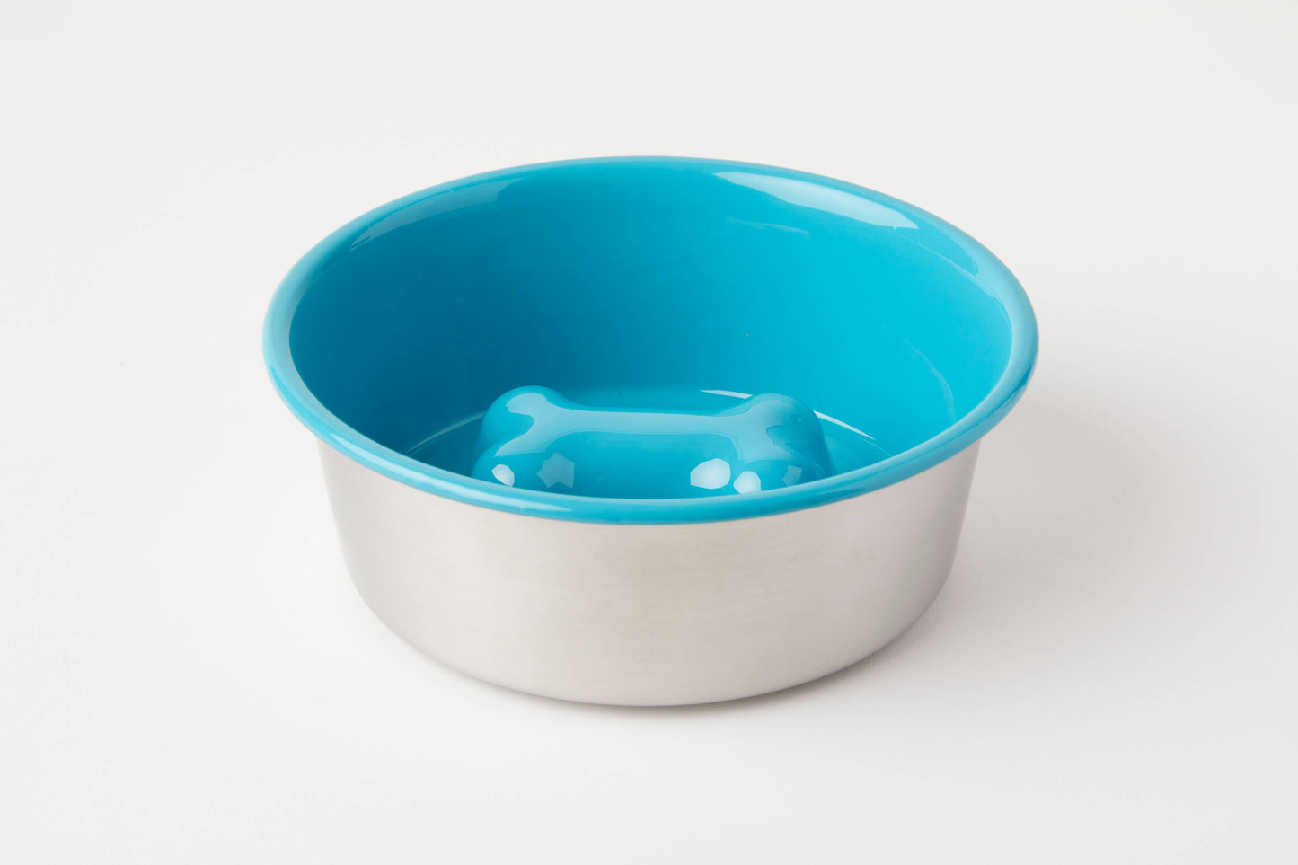 Bone Slow Feeder Bowl Blue (Large)