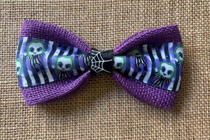 Beetlejuice on Purple Burlap