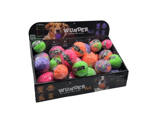 DISPLAY 36 - BEST FETCH TOY! WUNDERBALL with 36 balls