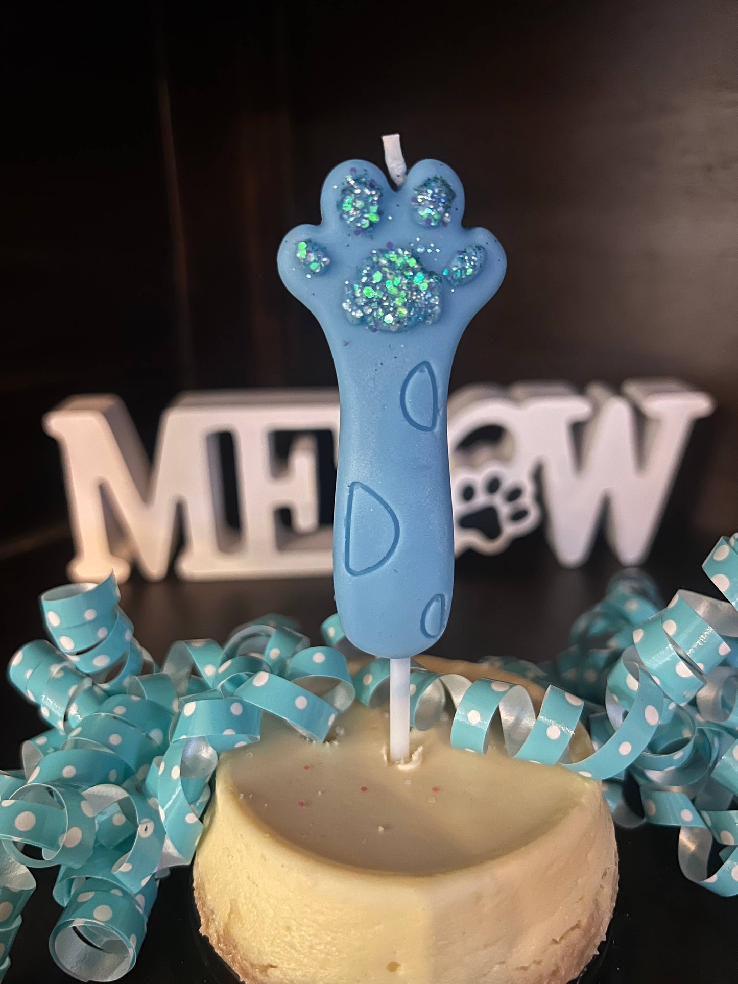 Cat Birthday Party Candle | Kitty Celebration Candle