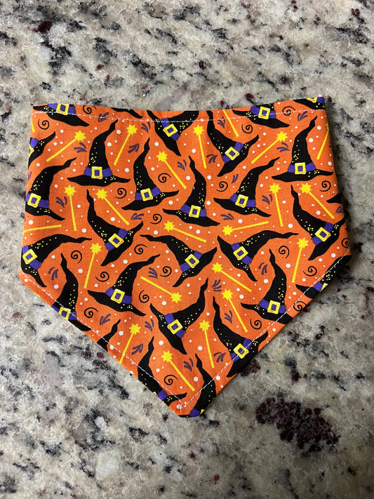 Witch hat dog bandana, halloween dog bandanas