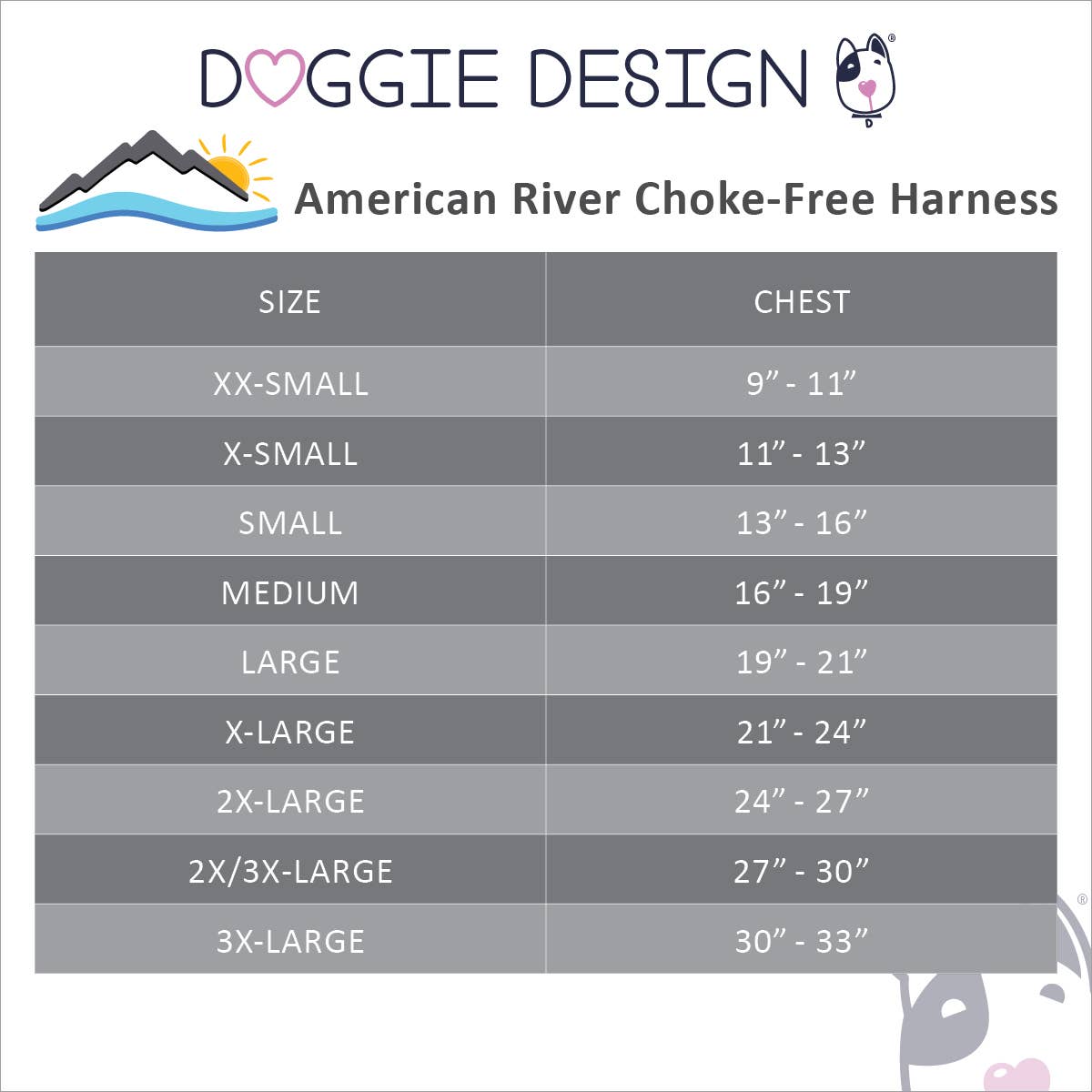 American River Ombre Dog Harness - Limestone Gray